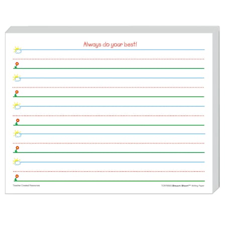 Teacher Created Resources Smart Start K-1 Writing Paper, PK360 TCR76503